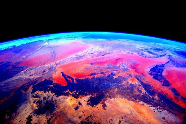Снимок Земли из космоса, сделанный астронавтом Скоттом Келли с борта МКС - Sputnik Казахстан