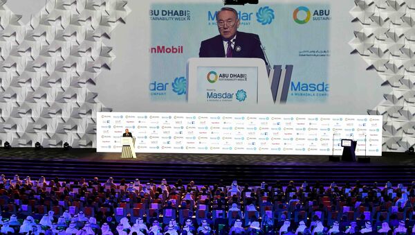 Нурсултан Назарбаев на Х Всемирном саммите Энергия будущего в Абу-Даби - Sputnik Казахстан
