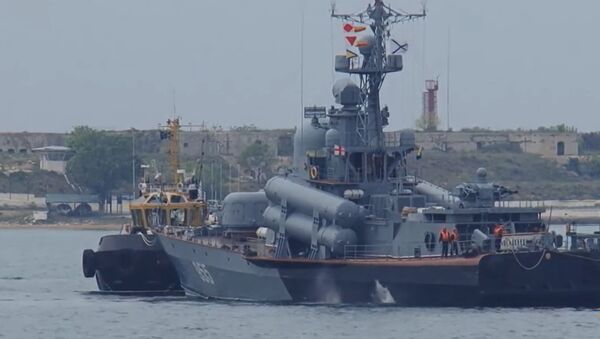 Черноморский флот провел репетицию морской части парада в Севастополе - Sputnik Казахстан