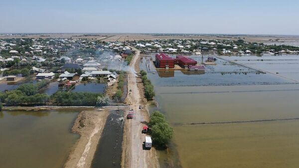 Наводнение в Мактааральском районе Туркестанской области - Sputnik Казахстан