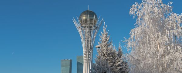 Виды Астаны зимой, монумент Байтерек - Sputnik Казахстан