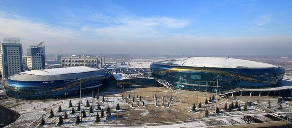 Тестовые соревнования по фигурному катанию  накануне зимней Универсиады в Алматы - Sputnik Казахстан