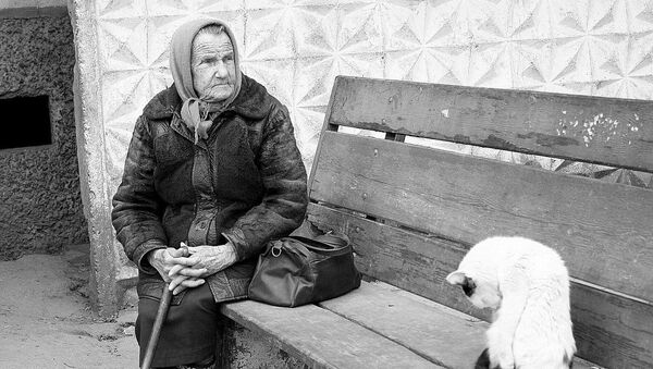 Бабушка и кот - Sputnik Казахстан