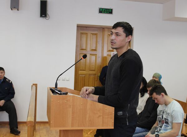 Данил Кузнецов в суде по делу об убийстве баскетболиста Игоря Нанаева - Sputnik Казахстан