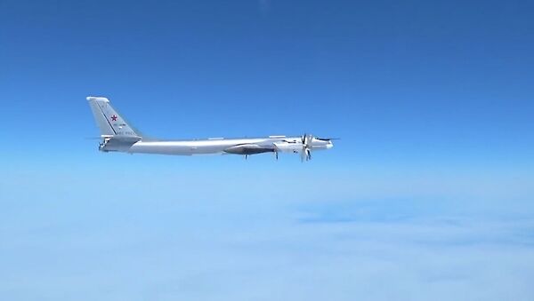 Ту-95МС совершили полет над Тихим океаном - видео - Sputnik Казахстан