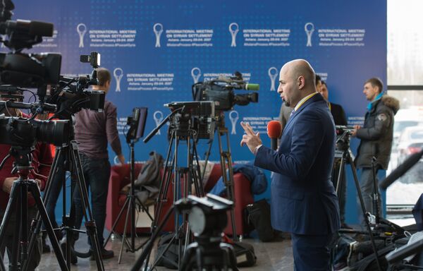 Пресс-центр для журналистов, сирийские переговоры в Астане - Sputnik Казахстан