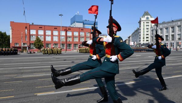 Военный парад в городах России в ознаменование 75-летия Победы - Sputnik Қазақстан