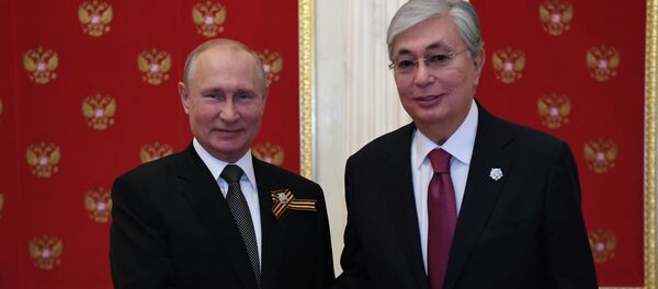 Встреча глав иностранных государств президентом РФ Путиным в Кремле Встреча глав иностранных государств президентом РФ Путиным в Кремле - Sputnik Қазақстан