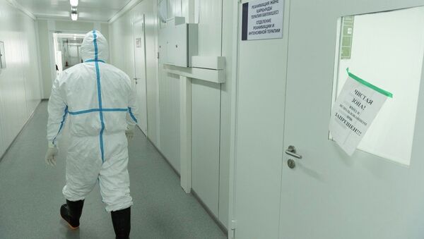 Модульный госпиталь разделен на грязную и чистую зоны - Sputnik Қазақстан