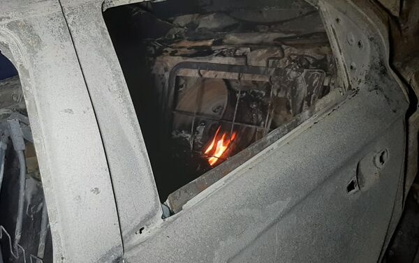 Авария с Peugeot в Алматы, автомобиль взорвался и сгорел - Sputnik Казахстан