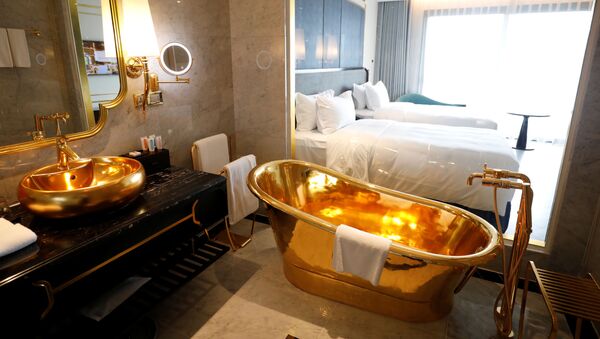 Ванная комната в одном из номеров Dolce Hanoi Golden Lake hotel, Ханой - Sputnik Казахстан