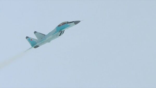 Демонстрационный полет истребителя МиГ-35 - Sputnik Казахстан