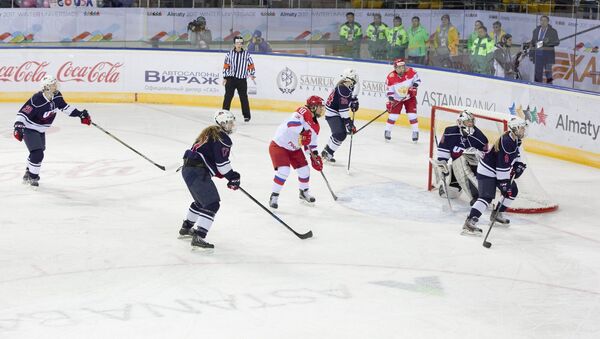 Архивное фото женской сборной России по хоккею на Универсиаде в Алматы - Sputnik Казахстан