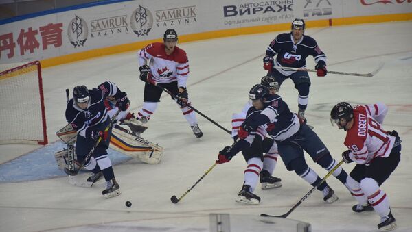 Матч США-Канада на Универсиаде в Алматы - Sputnik Казахстан