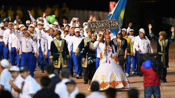 Сборная Казахстана на Всемирных играх кочевников в Кыргызстане - Sputnik Казахстан