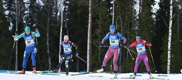 Архивное фото соревнований по биатлону - Sputnik Казахстан