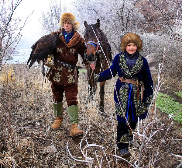 Охота с ловчей птицей - Sputnik Казахстан