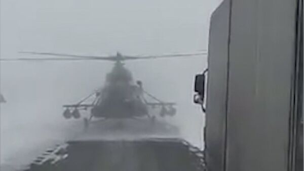 Вертолет заблудился из-за бурана - Sputnik Казахстан