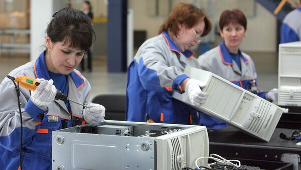 Женщины на производстве. Архивное фото - Sputnik Казахстан