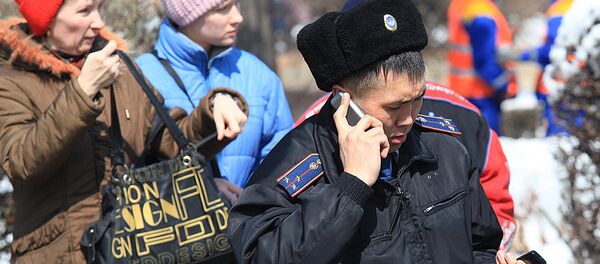 Архивное фото полицейского - Sputnik Казахстан