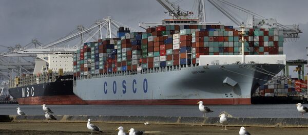 Грузовой корабль Cosco - Sputnik Казахстан