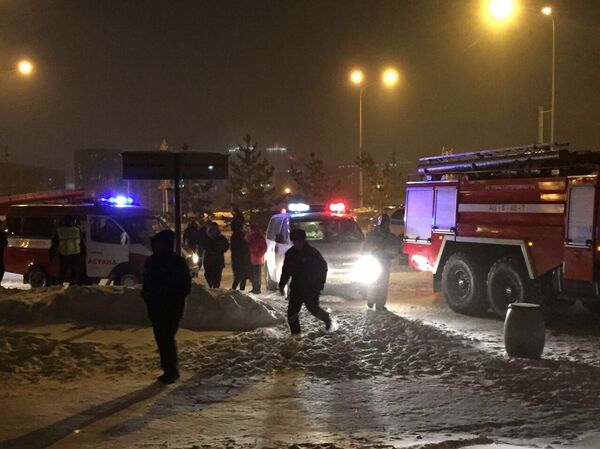 Пожар в ЖК Хайвил в Астане Пожар в ЖК Хайвил в Астане - Sputnik Казахстан