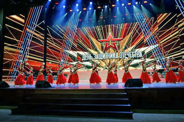 Центральный ансамбль Национального военно-патриотического центра Вооруженных Сил РК Центральный ансамбль Национального военно-патриотического центра Вооруженных Сил РК - Sputnik Казахстан