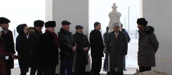 министр культуры и спорта Арыстанбек Мухамедиулы в городе Сарайшык министр культуры и спорта Арыстанбек Мухамедиулы в городе Сарайшык - Sputnik Қазақстан