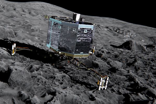 Модуль Фила на поверхности кометы Чурюмова-Герасименко - Sputnik Казахстан