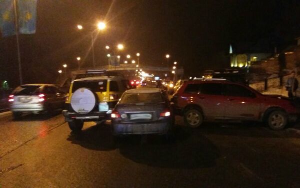 ДТП с участием девяти авто на восточной объездной дороге в Алматы - Sputnik Казахстан