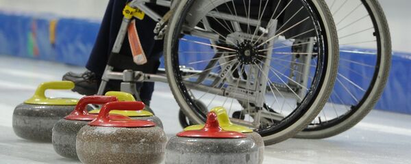 Керлинг на инвалидных колясках, фото из архива Керлинг на инвалидных колясках, фото из архива - Sputnik Казахстан