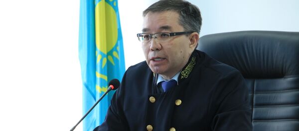 Председательствующий на процессе по делу Аблязова судья Мартпек Какимжанов Председательствующий на процессе по делу Аблязова судья Мартпек Какимжанов - Sputnik Казахстан
