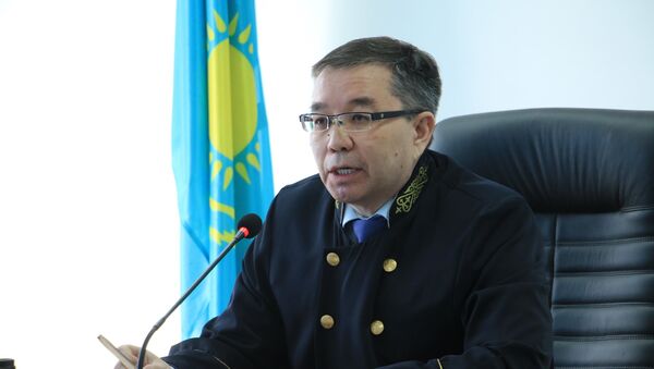 Председательствующий на процессе по делу Аблязова судья Мартпек Какимжанов - Sputnik Казахстан
