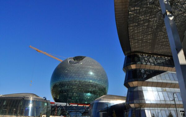 Строительство павильонов ЭКСПО - Sputnik Казахстан
