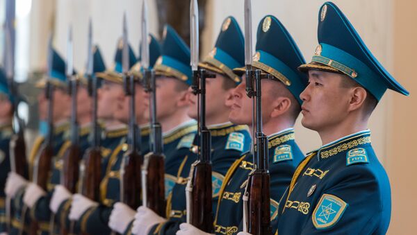 Рота почетного караула в Акорде - Sputnik Казахстан