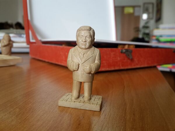 Имангали Тасманамбетов - одна из работ Руслана Джунусова  - Sputnik Казахстан