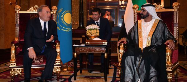 Нұрсұлтан Назарбаев пен Мұхаммед бен Рашид Әл Мактум - Sputnik Қазақстан