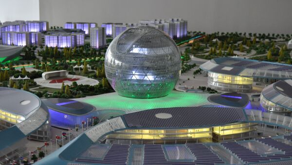 Макет международной выставки ЭКСПО-2017 в Астане - Sputnik Казахстан