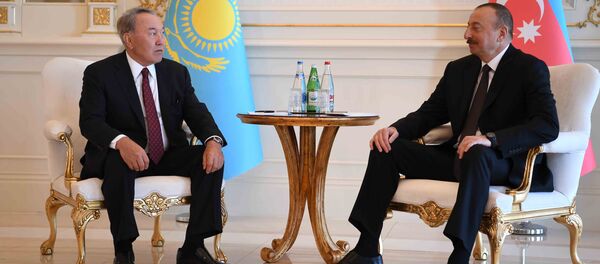 Встреча Нурсултана Назарбаева и Ильхама Алиева Встреча Нурсултана Назарбаева и Ильхама Алиева - Sputnik Казахстан