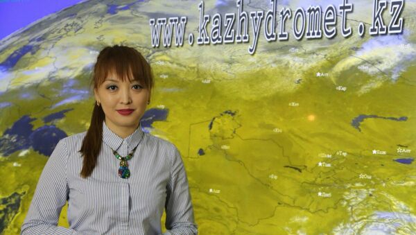ведущий инженер-синоптик РГП Казгидромет  Зайна Сагандыкова (Кульжабаева) - Sputnik Казахстан