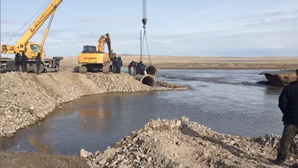 Восстановлена размытая паводком дорога в Павлодарской области - Sputnik Казахстан