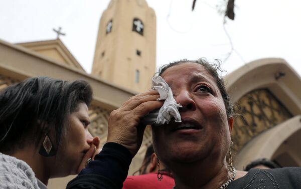 Кадры с места взрыва в церкви города Танта в Египте - Sputnik Казахстан