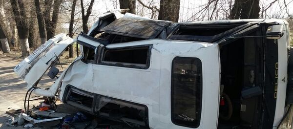 ГАЗель и Mitsubishi Delica столкнулись на Кульджинском тракте - Sputnik Казахстан