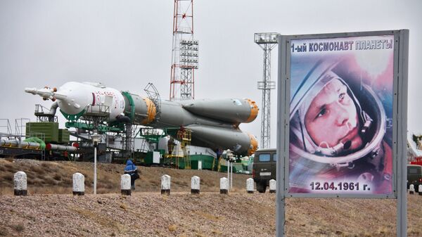 Архивное фото Гагаринского старта на космодроме Байконур - Sputnik Казахстан