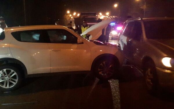 Несколько автомобилей столкнулись в Алматы - Sputnik Казахстан