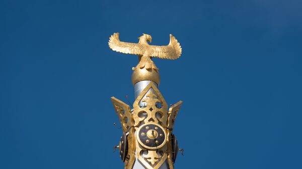 Монумент Қазақ елі в Астане, фото из архива - Sputnik Казахстан