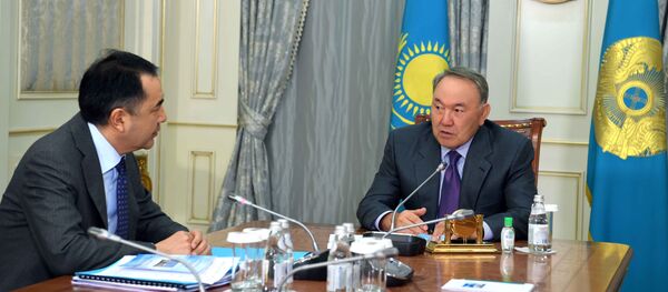 Нурсултан Назарбаев встретился с Бакытжаном Сагинтаевым Нурсултан Назарбаев встретился с Бакытжаном Сагинтаевым - Sputnik Казахстан