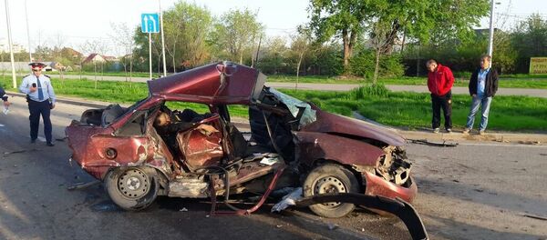 В Алматы столкнулись Daewoo Nexia и Audi - Sputnik Казахстан