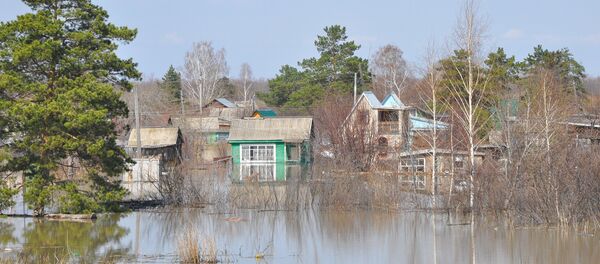 Паводок на дачном массиве близ Петропавловска - Sputnik Казахстан