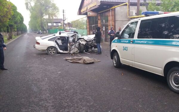 Автомобиль с пассажирами врезался в дерево в Алматы - Sputnik Казахстан